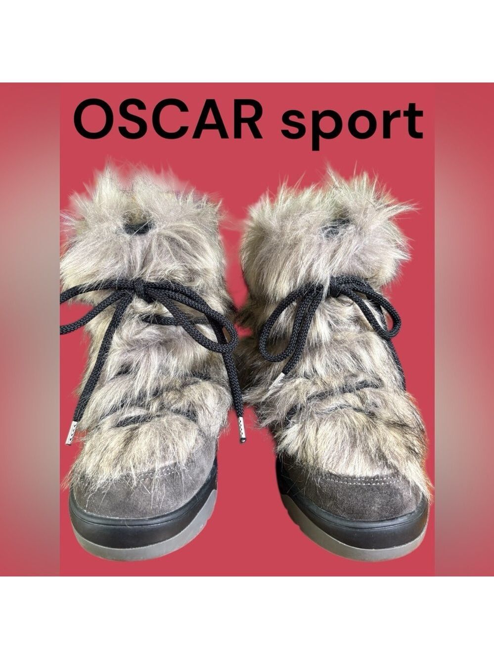 Oscar Sport-Après-Ski Winter Boots. Suede/Fur Boho Sz 8. Made in Italy. EUC!!! - Picture 6 of 16